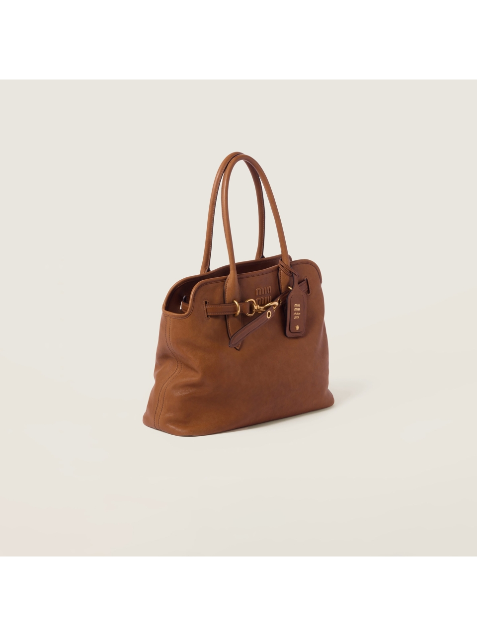 Сумка из кожи наппа Aventure Miu Miu